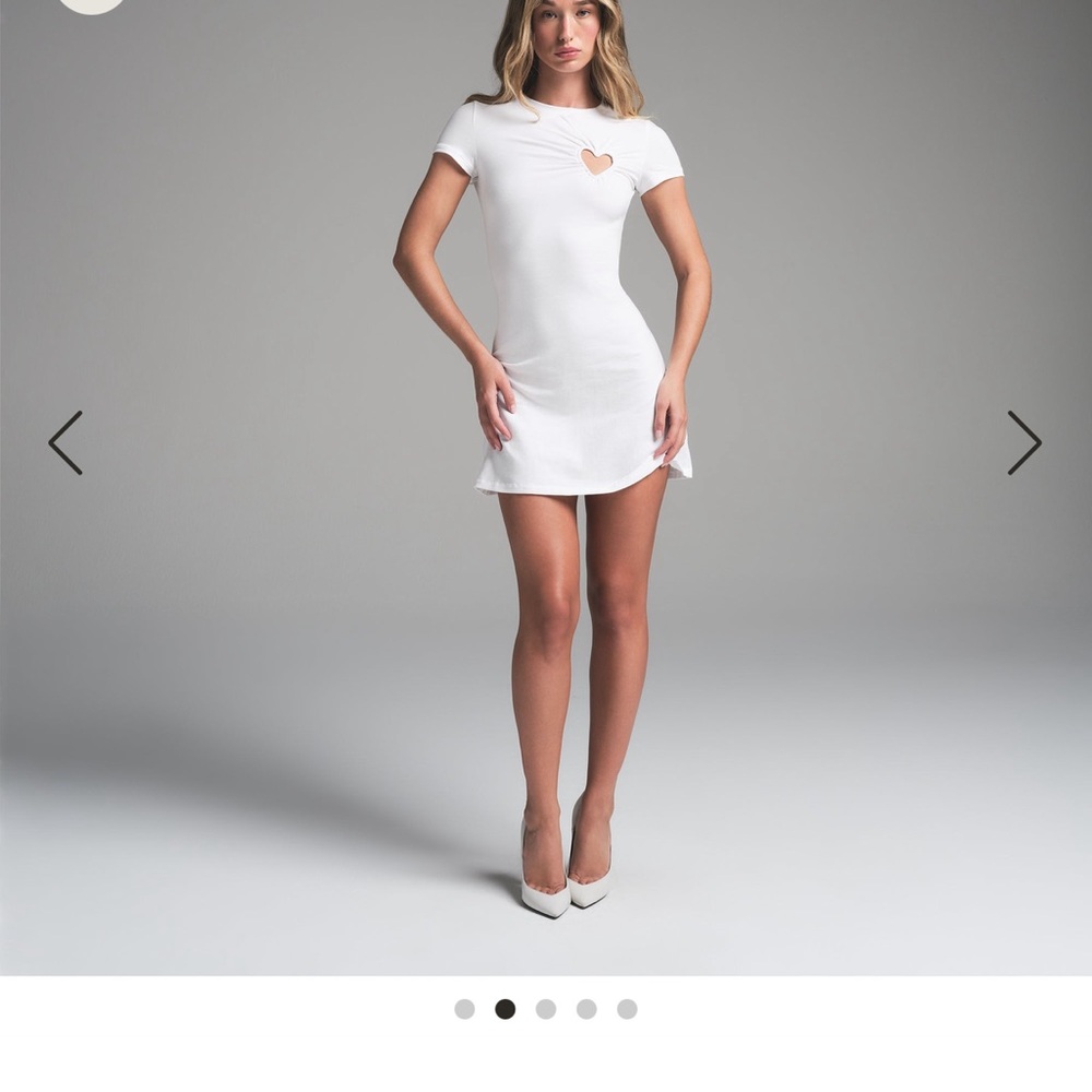 SKIMS COTTON JERSEY HEART MINI DRESS 🤍